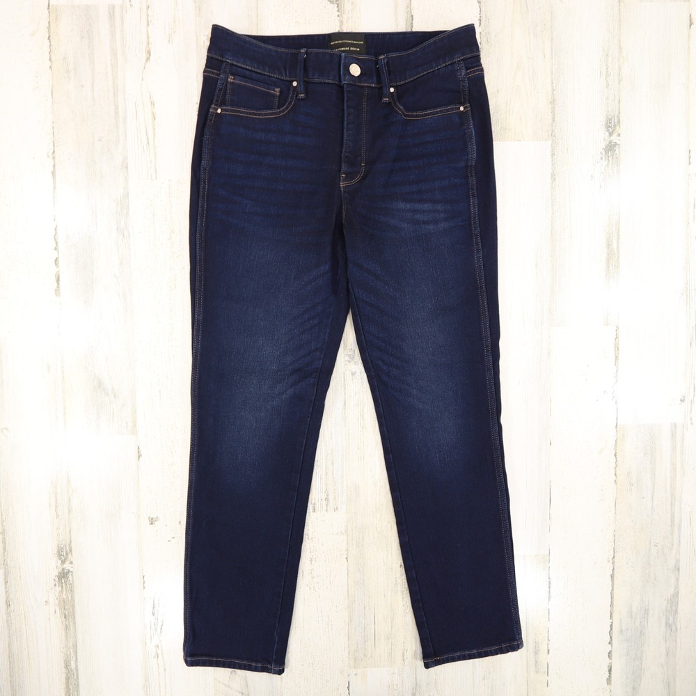 White House Black Market Jeans Womens 10P High Rise Slim Cashmere Blend Denim